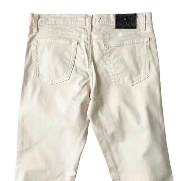 Versace Jeans Couture Ivory White Low Rise Boot Cut Jeans Size 29 - Picture 3 of 8